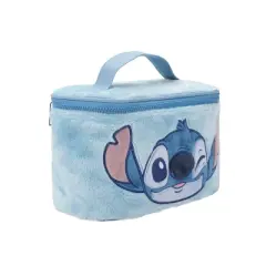 Disney Stitch Embroidered Face Blue 6&rdquo; Beauty Case