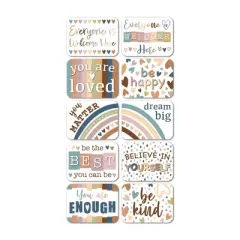 Ashley Productions&reg; Non-Magnetic Mini Whiteboard Erasers, Everyone is Welcome, Pack of 10