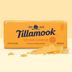 Tillamook Medium Cheddar Cheese Block - 32oz