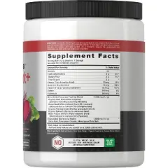 Horbaach Nitric Oxide Powder | 16 oz | with Beet Root & Nitrates | Mixed Berry Flavor