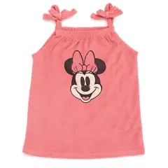 Disney Minnie Mouse Little Mermaid Girls Tank Top Dolphin Active Shorts and Hat 3 Piece Newborn to Infant