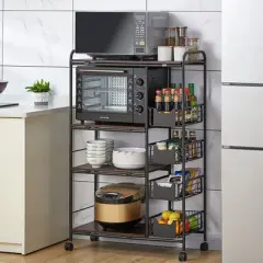 YIYIBYUS 5-Tier Kitchen Storage Shelves Baker's Rack