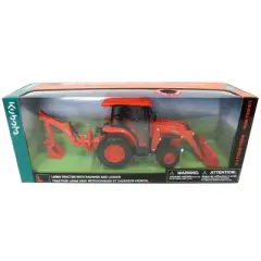 New Ray 1/18 Kubota L6060 with Loader and Backhoe 77700-03889
