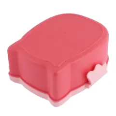 Unique Bargains Plastic Cartoon Owl Design 2 Compartments Lunch Box Food Storage Container