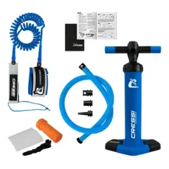 Cressi Travelight Inflatable Stand Up Paddleboard Set, White/Blue, 9'2"