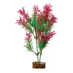 GloFish Green and Pink Medium Fluorescent Under Blue LED Light Decor Aquarium Plant Decor