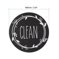 Unique Bargains Dishwasher Double Sided Clean Dirty Sign Magnetic Indicator Magnet 3 Pcs