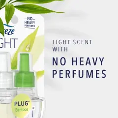 Febreze LIGHT Fade Defy Plug Air Freshener - Bamboo - 0.87 fl oz