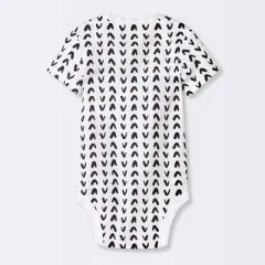 Baby 4pk Short Sleeve Bodysuit - Cloud Island&trade; Black