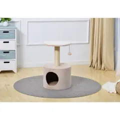 Two by Two Amarillo - Beige Scratching Post Cat Furniture - 23.6 in. Tall