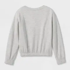 Girls' Disney Princess Jasmine Dreamy Fleece Pullover - Heather Gray