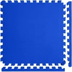 Meister X-Thick 1.5" Interlocking 16 Tiles Gym Floor Mat - Blue