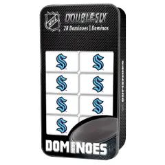 MasterPieces Officially Licensed NHL Seattle Kraken 28 Piece Dominoes Game for Adults