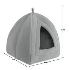Pet Adobe Igloo Style Pet Tent for Cats, Gray