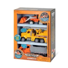 Driven Small Toy Construction Micro Fleet - 3pk