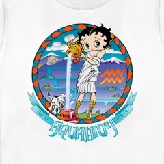 Women's Betty Boop Aquarius Zodiac T-Shirt