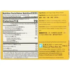 Prince Of Peace Ginger Honey Grey Crystals Tea - 1 Box/10 Bags