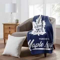 NHL Toronto Maple Leafs 50 x 60 Raschel Throw Blanket