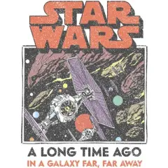 Men's Star Wars Vintage Tie Fighter in Space T-Shirt