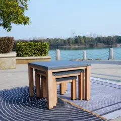 Moda Furnishings Square 27.56'' L x 27.56'' W Outdoor Side Table