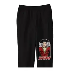 Shazam! Movie Character and Logo Youth Black Graphic Jogger Pants