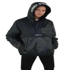 Members Only Women's Camo Popover Oversized Jacket