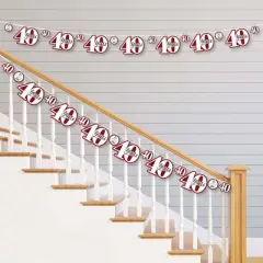 Big Dot of Happiness We Still Do - 40th Wedding Anniversary - Anniversary Party DIY Decorations - Clothespin Garland Banner - 44 Pieces