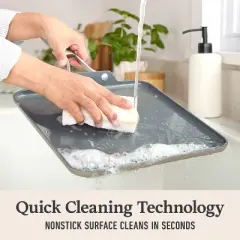 Calphalon Premier Ceramic Mushroom Square Griddle: Nonstick Anodized Aluminum, Oven & Dishwasher Safe, 10-Year Warranty