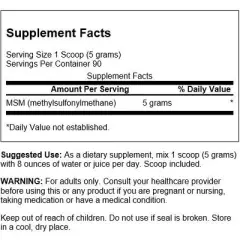Swanson Msm Powder - Ready-Mix & Unflavored 1 lb Powder