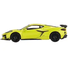 2023 Chevrolet Corvette Z06 Accelerate Yellow Limited Edition to 2400 pieces 1/64 Diecast Model Car by True Scale Miniatures