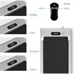 Walking Pad Treadmill Under Desk Treadmill 260lbs Maximum Walking Jogging Machine with Speaker, Remote Control,Display for Home Office Exercise 2.5HP