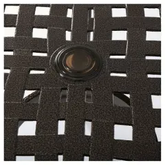 Phoenix Square Cast Aluminum Table - Hammered Bronze - Christopher Knight Home