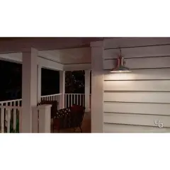 Urban Ambiance Luxury Luxe Industrial Chic Outdoor Wall Light,  12.375"H x 12"W,  Aged Nickel Finish, UHP1030