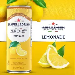 Sanpellegrino Zero Limonata Italian&nbsp;Sparkling Beverage - 6pk/11.15 fl oz Cans