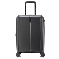 DUKAP Airley Lightweight Hardside Carry On Spinner Suitcase - Black