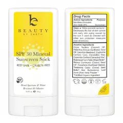 Beauty by Earth Mineral Sunscreen Stick SPF 30, Untinted