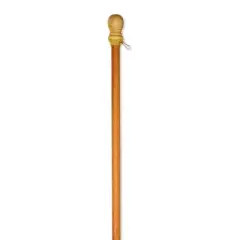 Evergreen Flag Wood House Flag Pole with Ring