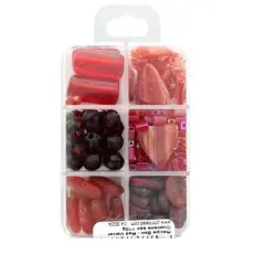 John Bead Recipe Box Mixed Glass Beads Red Velvet Cupcake, 110g