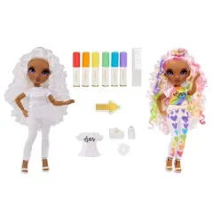 Rainbow High Color & Create DIY Fashion Doll - Purple Eyes/Curly Hair