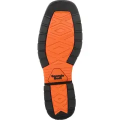 Men's Brown Georgia Boot Carbo-Tec LT Steel Toe Waterproof Pull On Work Boot Size 10.5