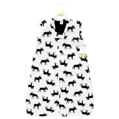 Hudson Baby Boys Plush Faux Fur Sleeping Bag, Wearable Blanket, Moose, 18-24 Months