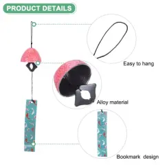 Unique Bargains Metal Vintage Outdoor Wind Chime 2.6" x 17.5" Bronze Tone 1 Pack