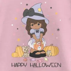 Girl's Precious Moments Happy Halloween Little Witch T-Shirt