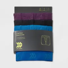 Men's Active 3pk Boxer Briefs - All in Motion&trade; Heathered Purple