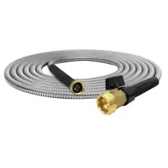 Bionic Steel Pro 304 Stainless Steel Metal Garden Hose with Brass Nozzle