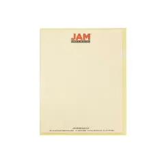 JAM Paper Plastic Sleeves 9" x 12" Yellow 12/Pack 2226316991