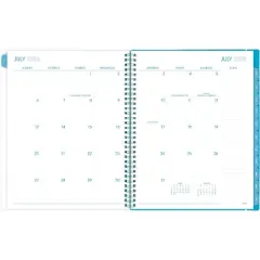 Mead Large 2025-2026 Monthly Color Pop White with Dots