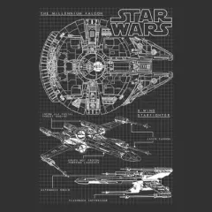 Men's Star Wars Millennium Falcon X-Wing T-Shirt