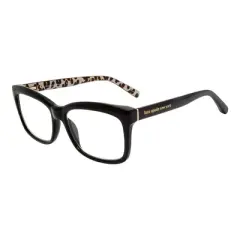 Kate Spade KS Dollie FP3 Womens Rectangle Eyeglasses Black Leopard 53mm