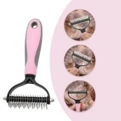 Unique Bargains Pets Grooming Supplies 6.69"x3.54" Pink 1 Pc